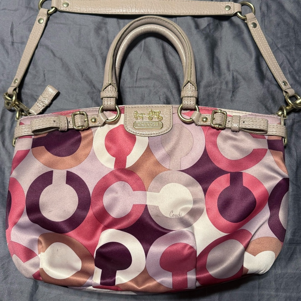 Coach K1120 Multi Color 2Way Shoulder Handbag #18636
